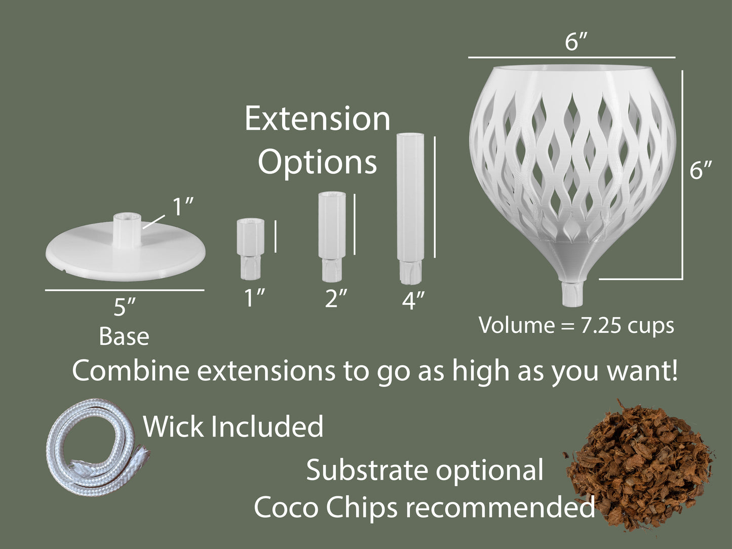 Sculptural orchid self-watering planter designed for low-maintenance care