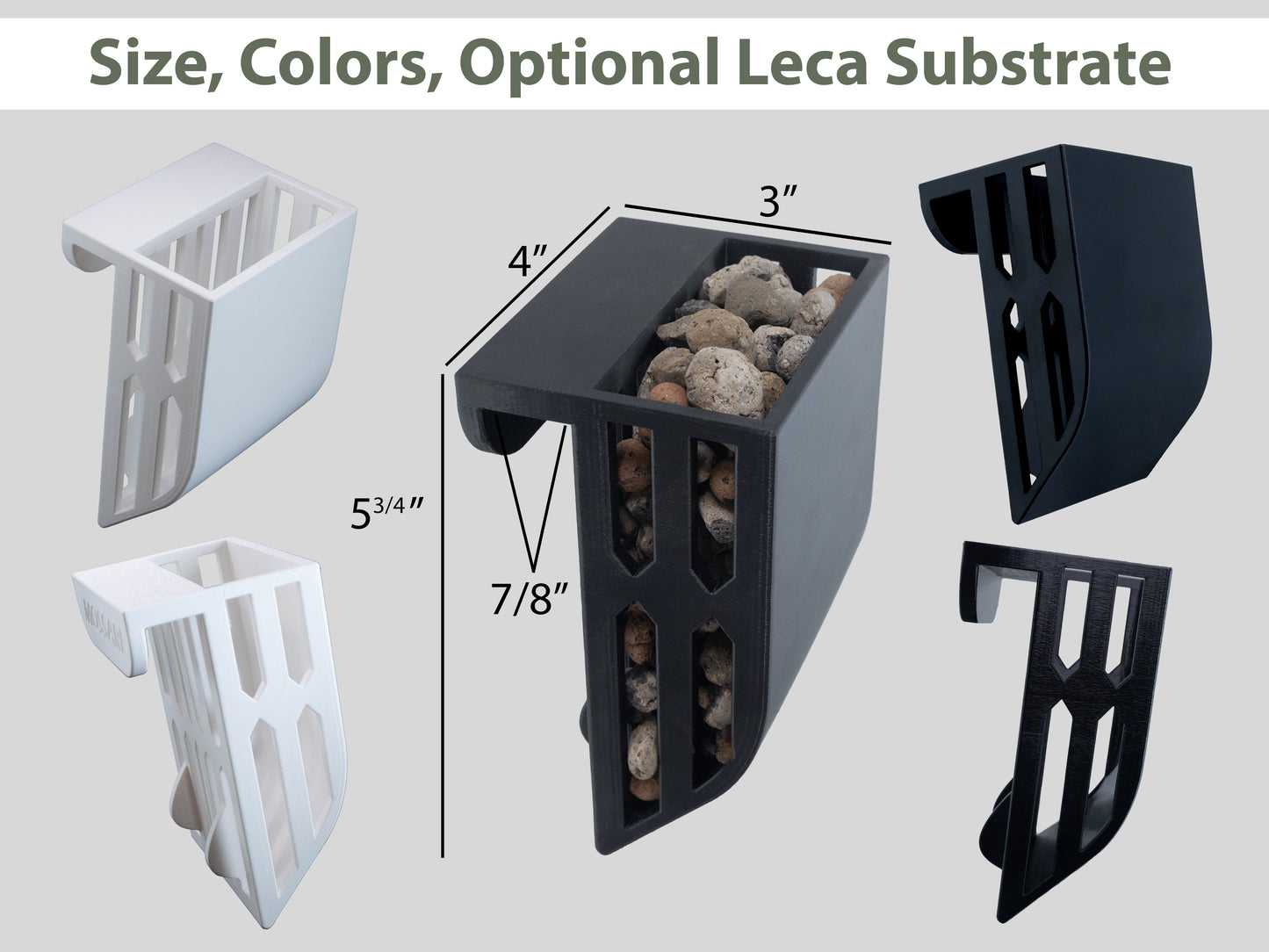 Self-watering in-tank planter basket for aquarium and aquatic plants.