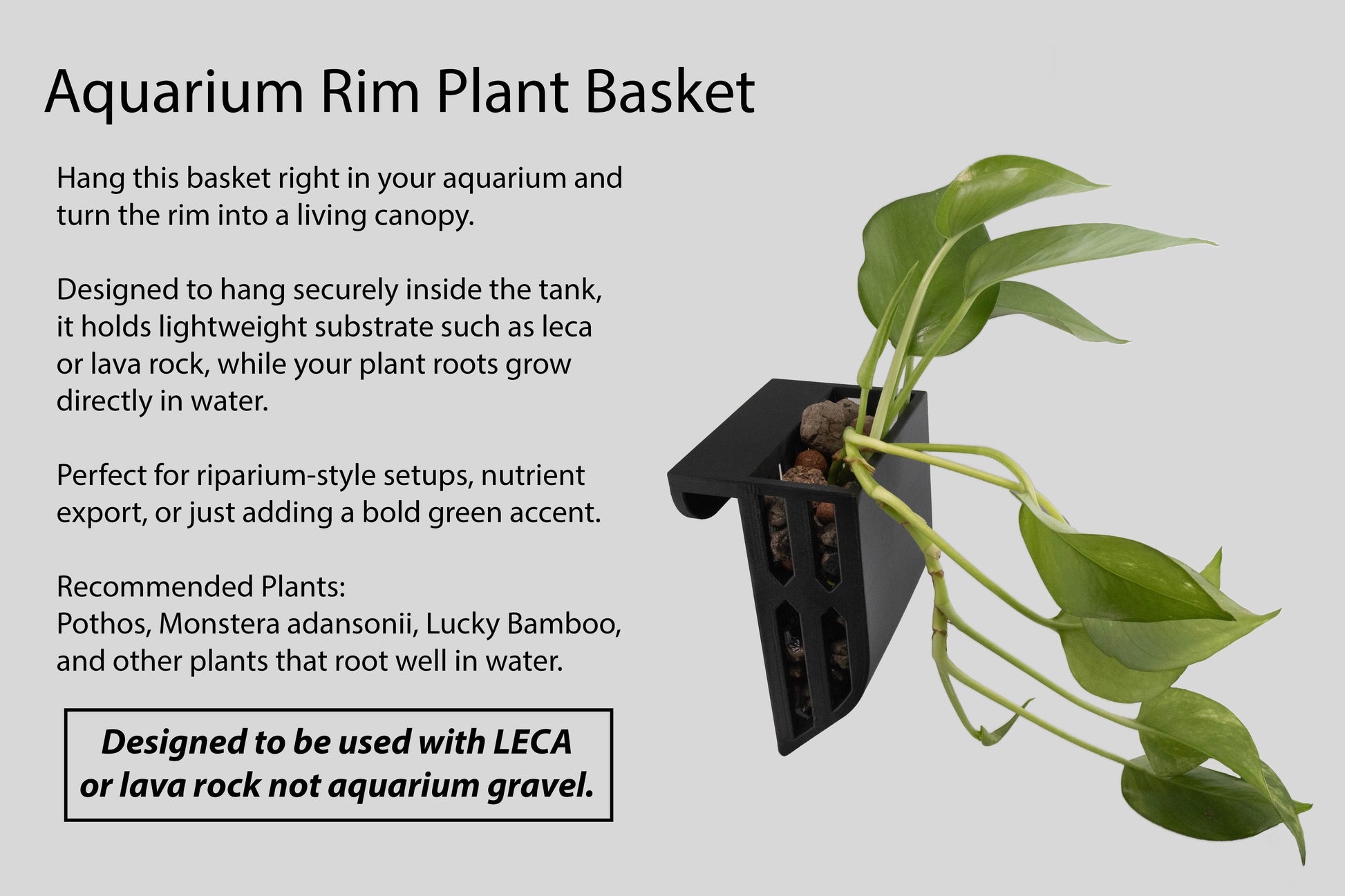 hang on aquarium planter In-Tank Aquarium Plant Holder and Propagator | Mossari