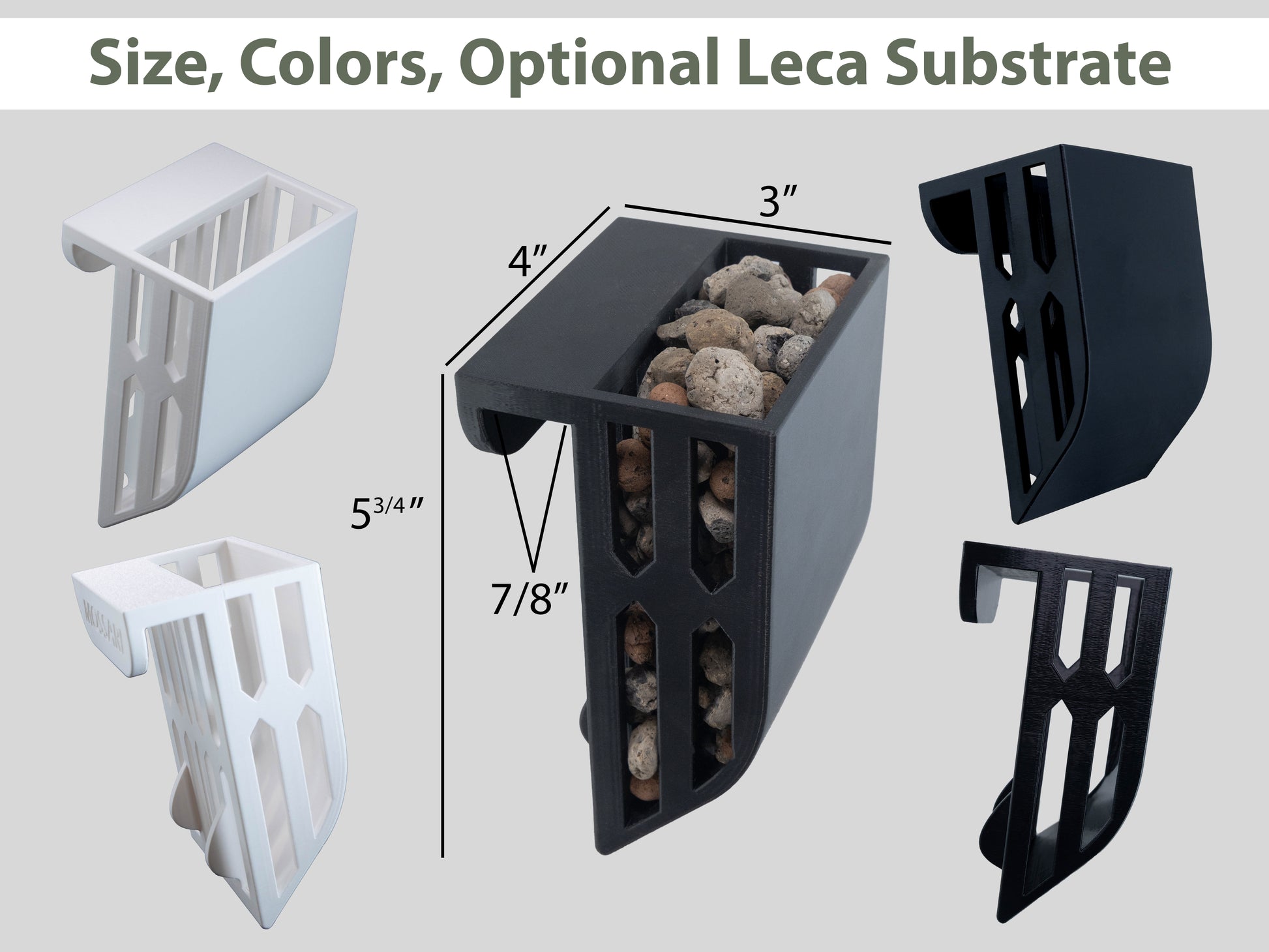 Self-watering in-tank planter basket for aquarium and aquatic plants.